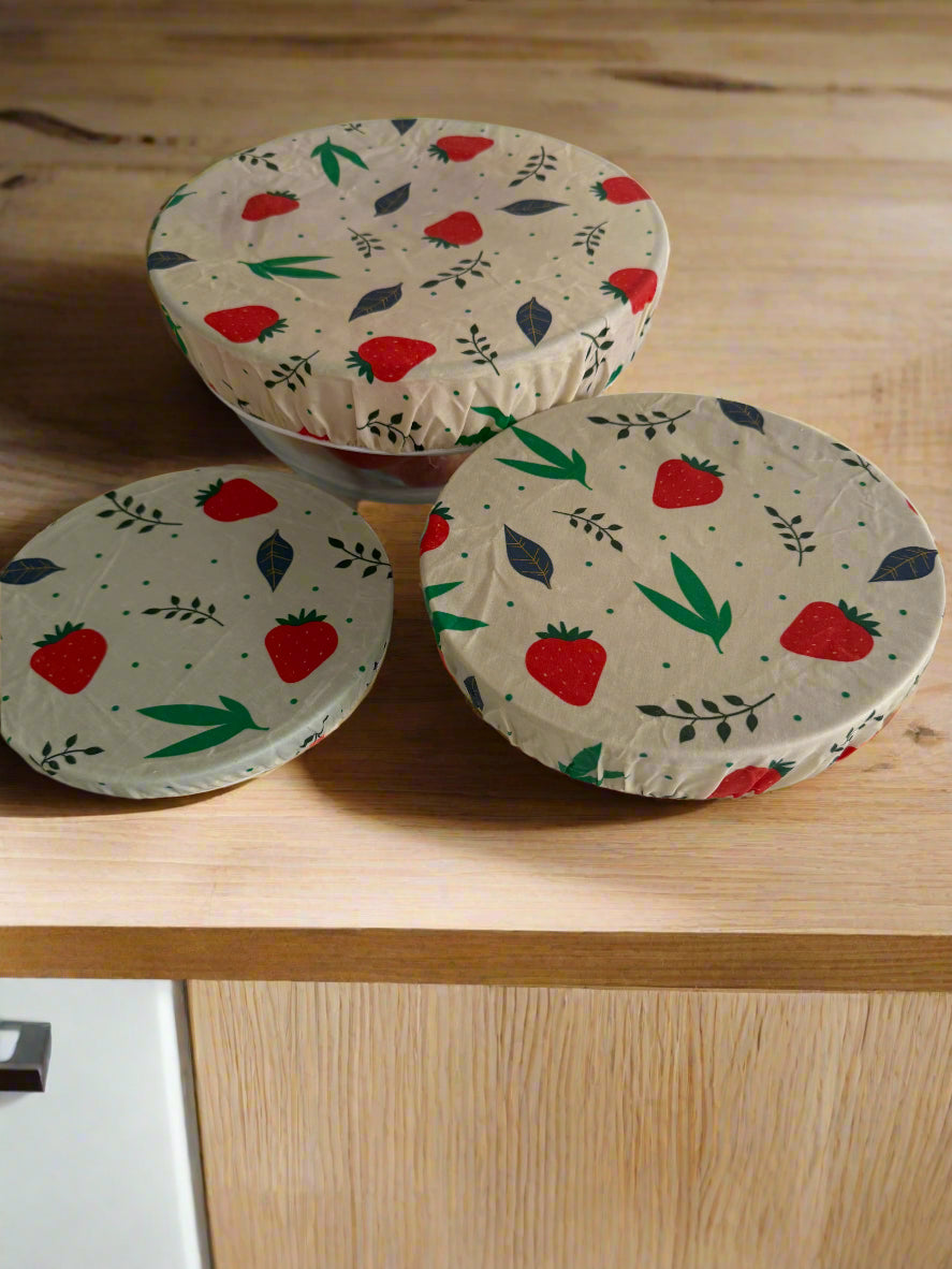 Fruits Beeswax Bowl Cover