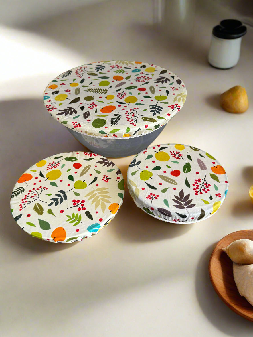 Vegetable Beeswax Bowl Cover