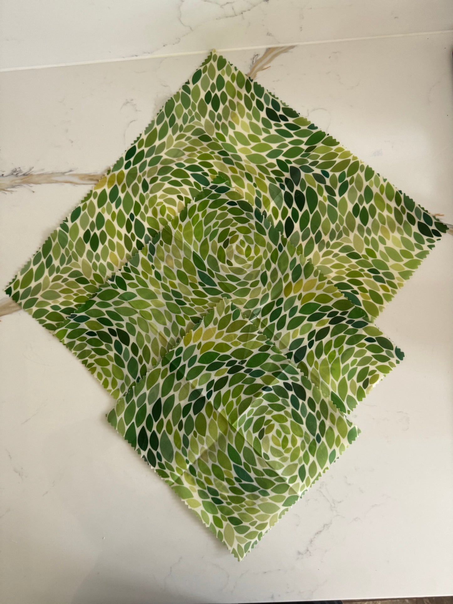Green Beeswax Wraps - Small, Medium, Large