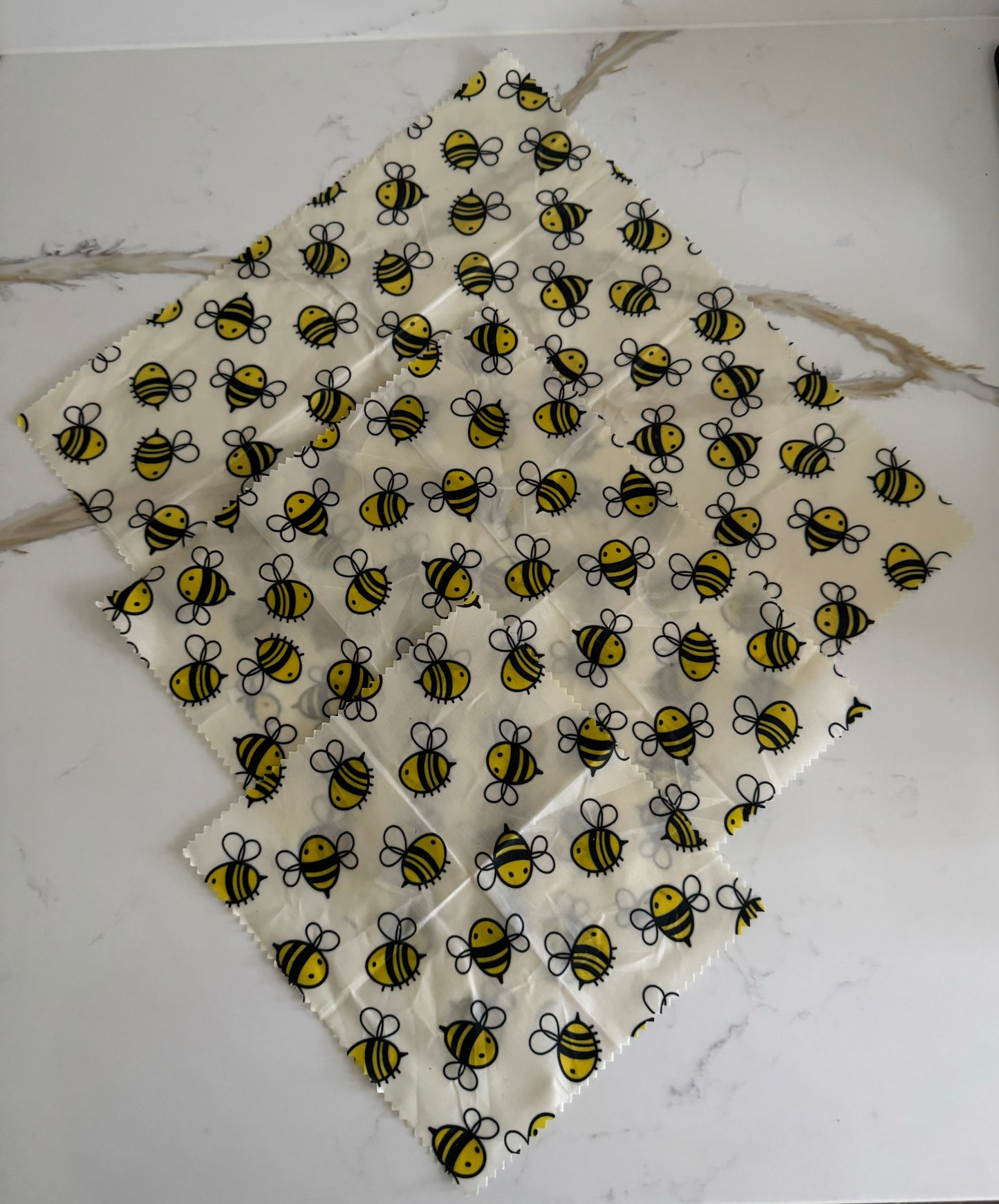Bees Beeswax Wraps - Small ,Medium, Large