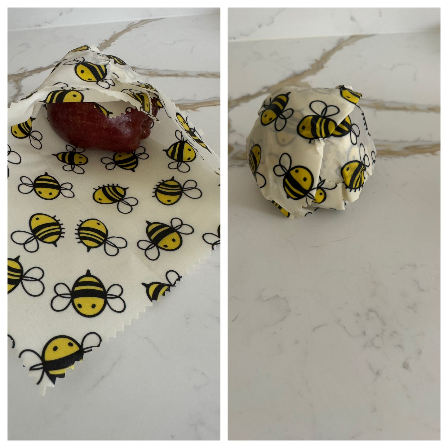 Bees Beeswax Wraps - Small ,Medium, Large